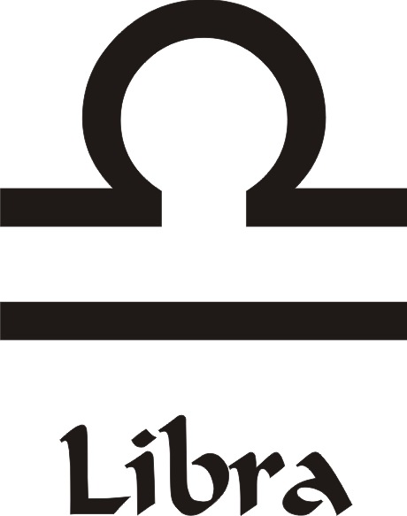 (image for) Libra Star Sign Vinyl Sticker
