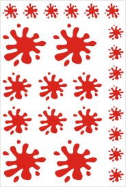 (image for) Vinyl Paint Splat Stickers