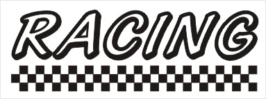 (image for) Racing Vinyl Sticker