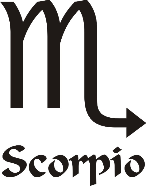 Scorpio Star Sign Vinyl Sticker