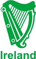 (image for) Irish Harp Vinyl Sticker